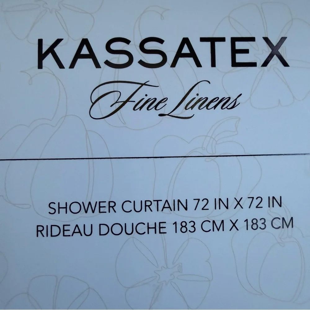 Kassatex Halloween Ghost Shower Curtain NEW Spooky Haunted Ghosties Bath Decor